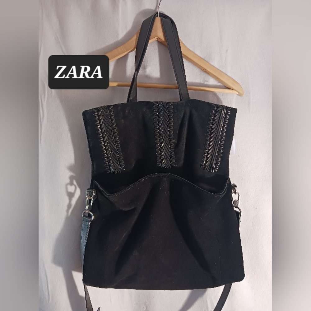 ZARA LEATHER Handbag Bag Purse